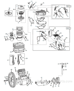 Page A Diagram and Parts List for CI15K000PC 2005 Campbell Hausfeld Compressor